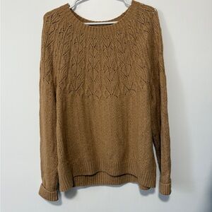 Talbots Brown Knit Crew Neck Sweater